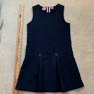Girls 7 IZOD navy jumper